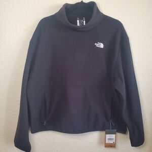 North Face Black Pull Over Crowl Neck Long Sleeve Fleece Sweatshirt XL Warm Wint